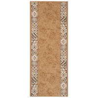 TEPPICHLÄUFER Anti-Rutsch Sandfarben rutschfest Gummiunterlage 100/500 cm - Sandfarben, Textil (100/500cm) - Tapiso