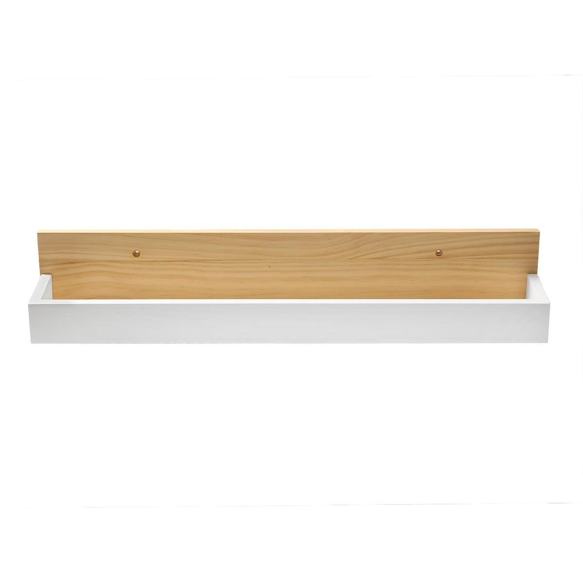 WANDREGAL in Weiß- und Holzoptik 10/12/60 cm - Weiß, Holzwerkstoff (10/12/15cm) - Calicosy