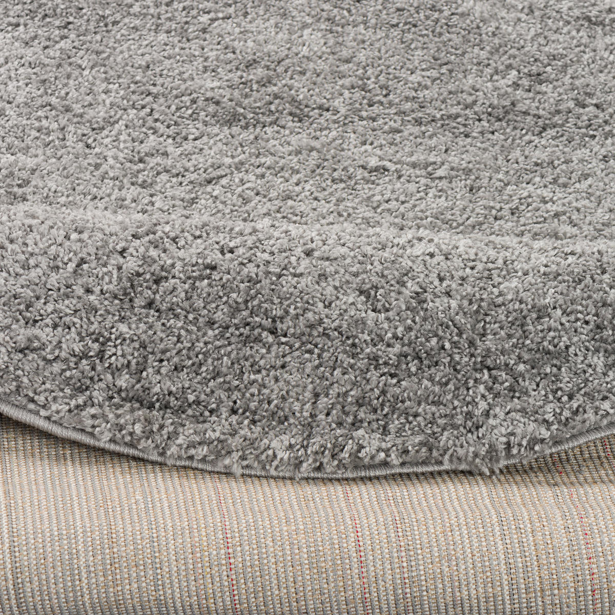 HOCHFLOR LANGFLOR TEPPICH ALOHA RUND - Grau, Textil (200/200cm) - Pergamon