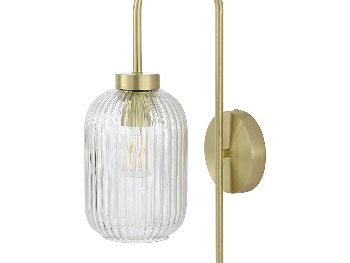 WANDLAMPE - 25 cm x 14 cm - metall - goldfarben Louxor - Goldfarben, Metall (25/41/14cm) - Vente-Unique