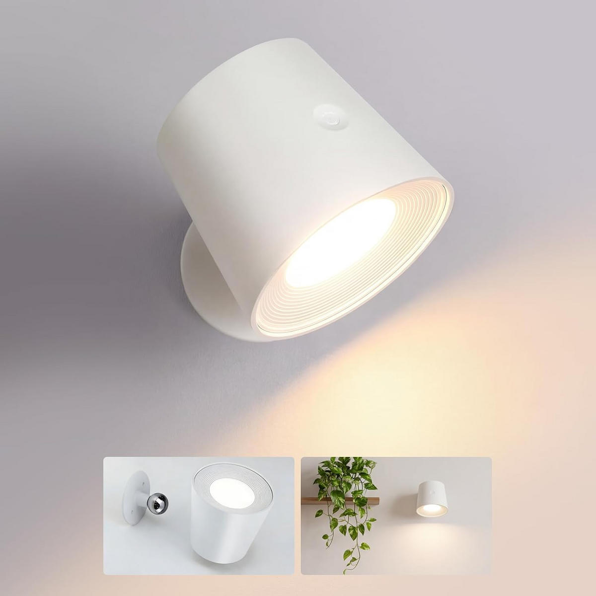 LED WANDLEUCHTE Emma - Weiß, Kunststoff (9/8/11cm) - Nettlife