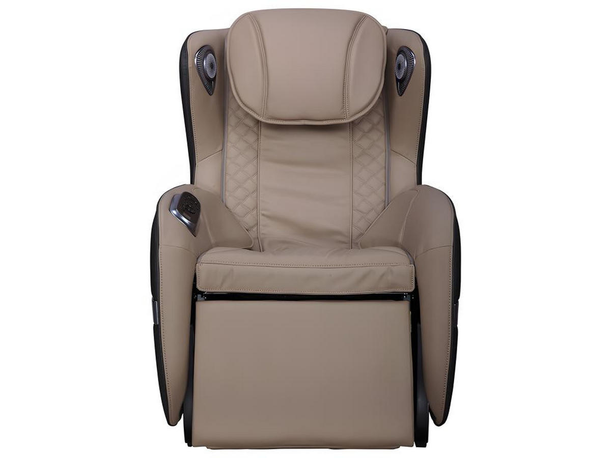 MASSAGESESSEL mit LEDs & Bluetooth - Kunstleder - Beige - KASOU - Braun, Leder (68/99/104cm) - Vente-Unique