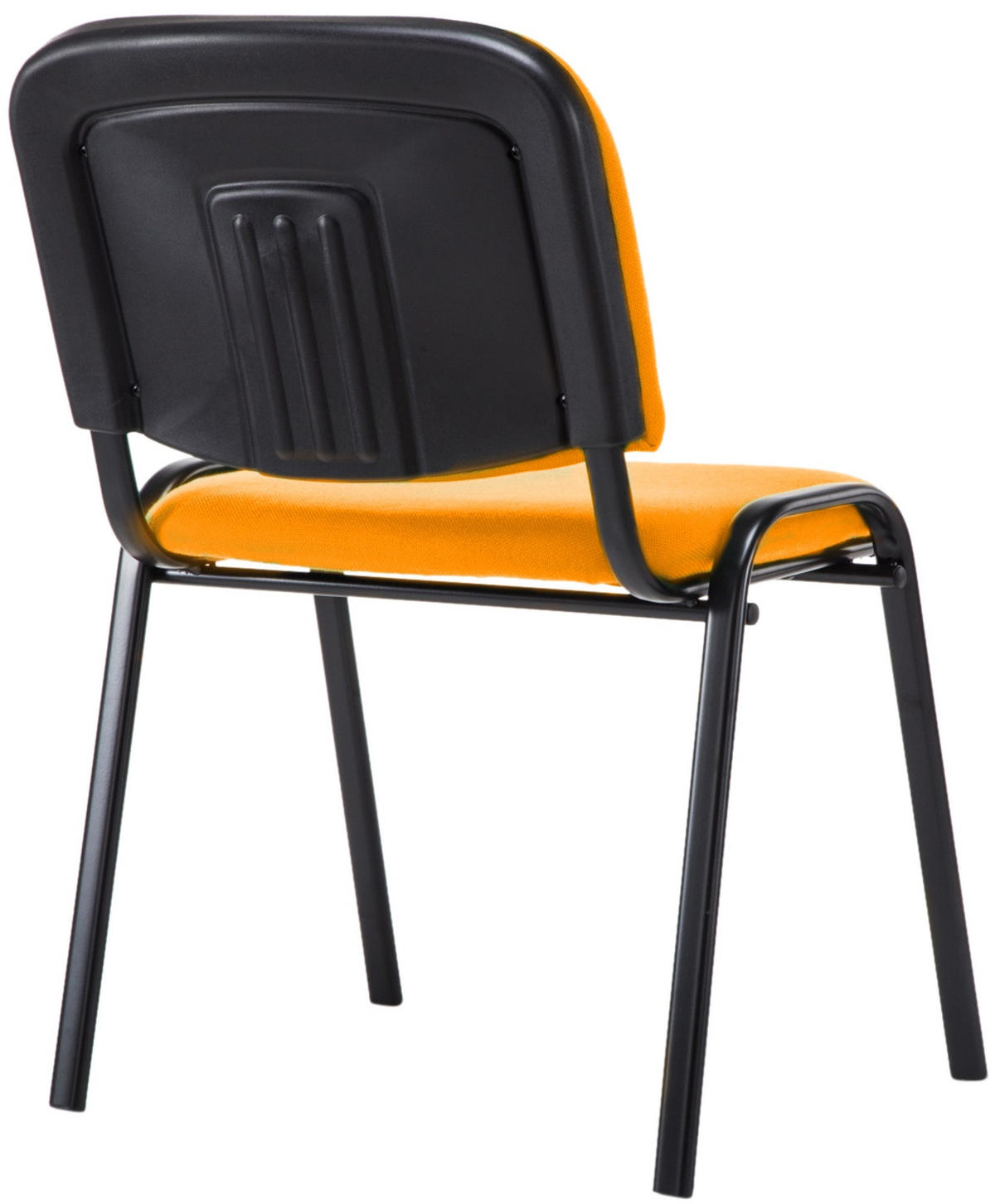 BESUCHERSTUHL Stoff Orange - Schwarz/Orange, Textil/Metall (53/83/53cm) - CLP