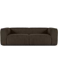 3-SITZER-SOFA FEROX Modern, Cord-Stoff, braun - Braun, Textil (246/73/96cm) - KONSIMO®