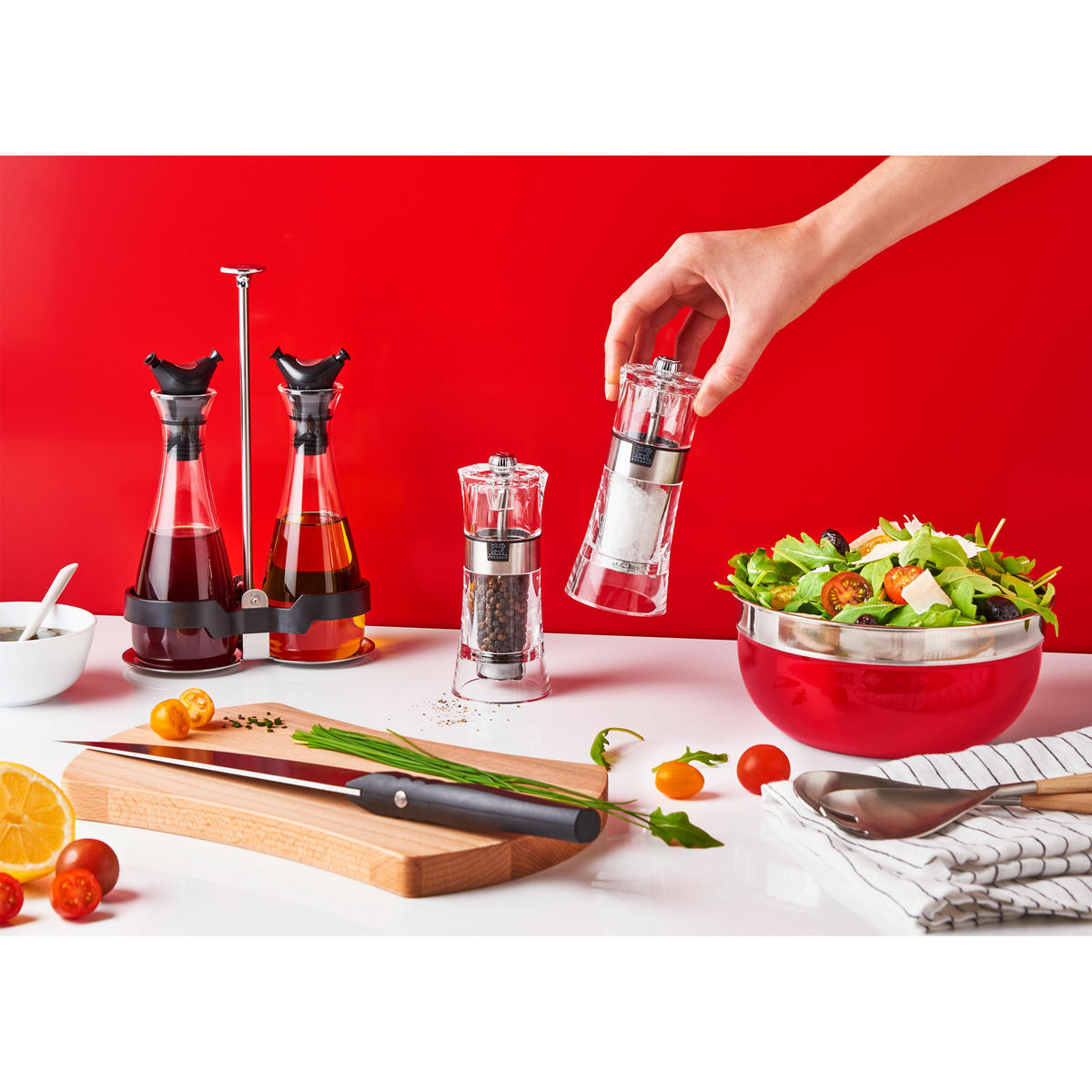 PFEFFERMÜHLE Oslo 14cm Acryl Edelstahl Stahlmahlwerk - Transparent, Kunststoff (5.8/14/5.8cm) - PEUGEOT