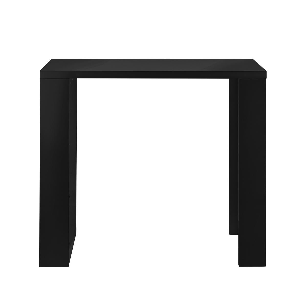 BARTISCH Bonn - Schwarz, Holzwerkstoff (57/117/106cm) - [en.casa]