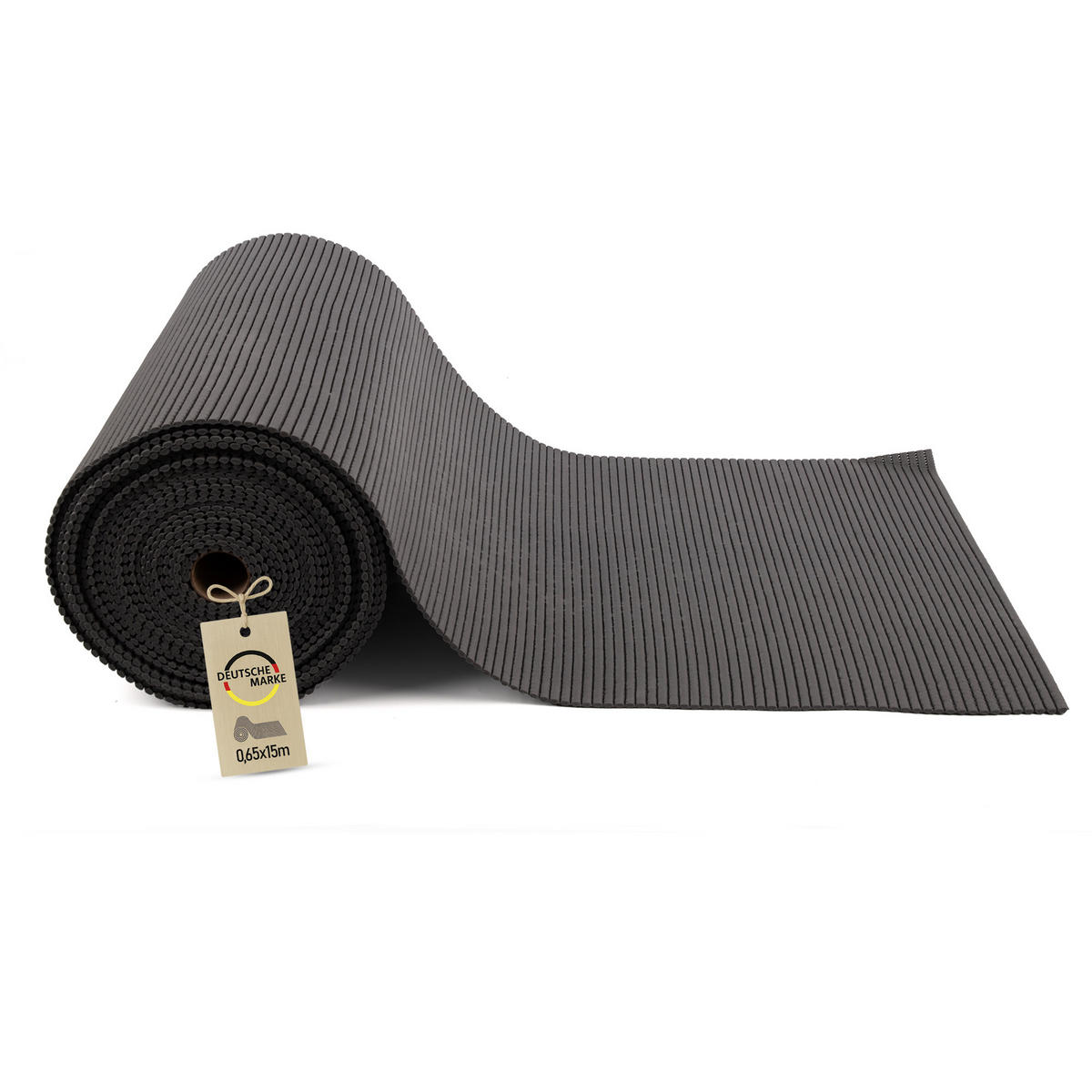 SCHUTZUNTERLAGE Weichschaum auf Rolle 0,65x15 m Anthrazit - Anthrazit, Kunststoff (65/1500cm) - Bestlivings