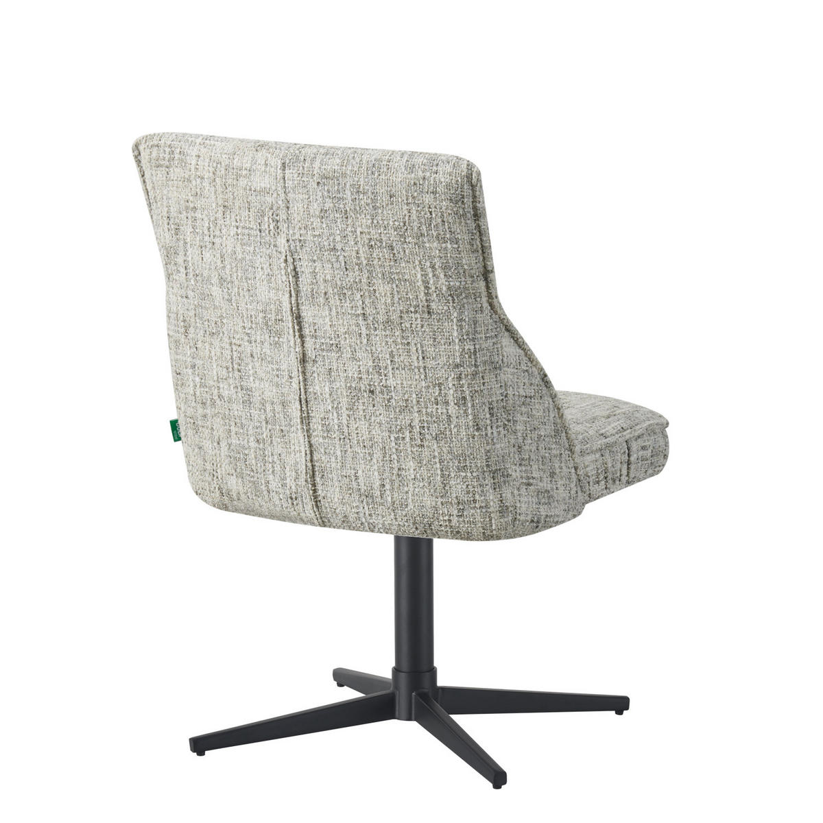 ESSZIMMERSTUHL LORENA 2er-Set - Hellgrau/Schwarz, Textil/Metall (49/83/62cm) - DUBI Möbel