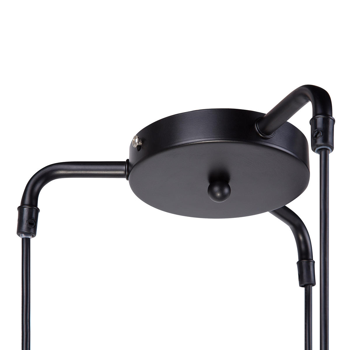 HÄNGELEUCHTE Vomano 3er-Set 20-20/23-23/25-25/108 cm - Schwarz, Metall (25/20/108cm) - Beliani