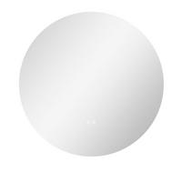 BADEZIMMERSPIEGEL DE-15133 Ø 70 cm mit 3 LED-Farben und dimmbar Grau - Silberfarben, Glas (70/3.5/70cm) - ComfortXL
