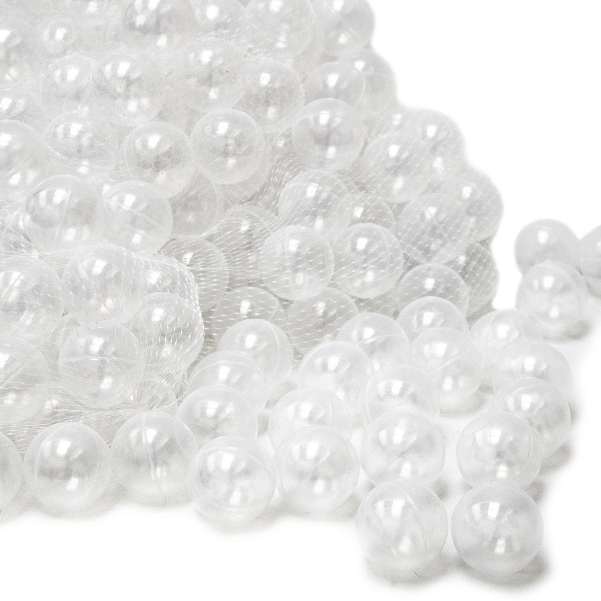 BÄLLEBAD-BÄLLE 50 Stück, Transparent, 5.5 cm - Multicolor, Kunststoff (5.5/5.5/5.5cm) - Littletom