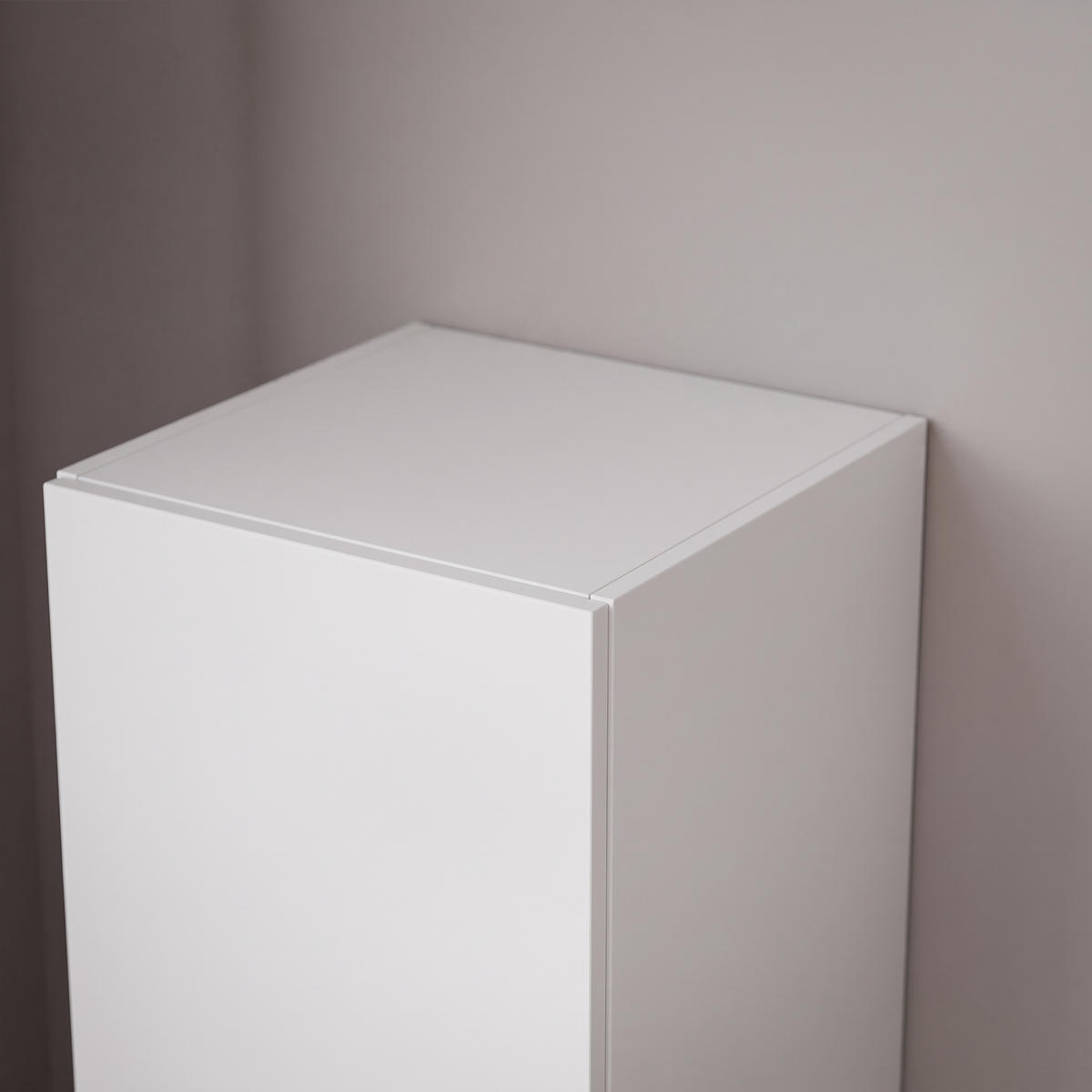 HÄNGESCHRANK ANGEL LINE 40/40/90 cm Weiß matt - Weiß, Holzwerkstoff (40/90/40cm) - Idohome