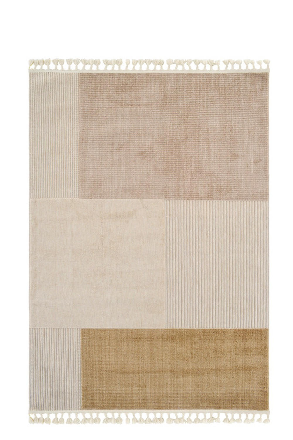 FLACHGEWEBE-TEPPICH Capo Creme/Gold 200x290 cm - Multicolor, Textil (200/290cm) - Vercai Rugs