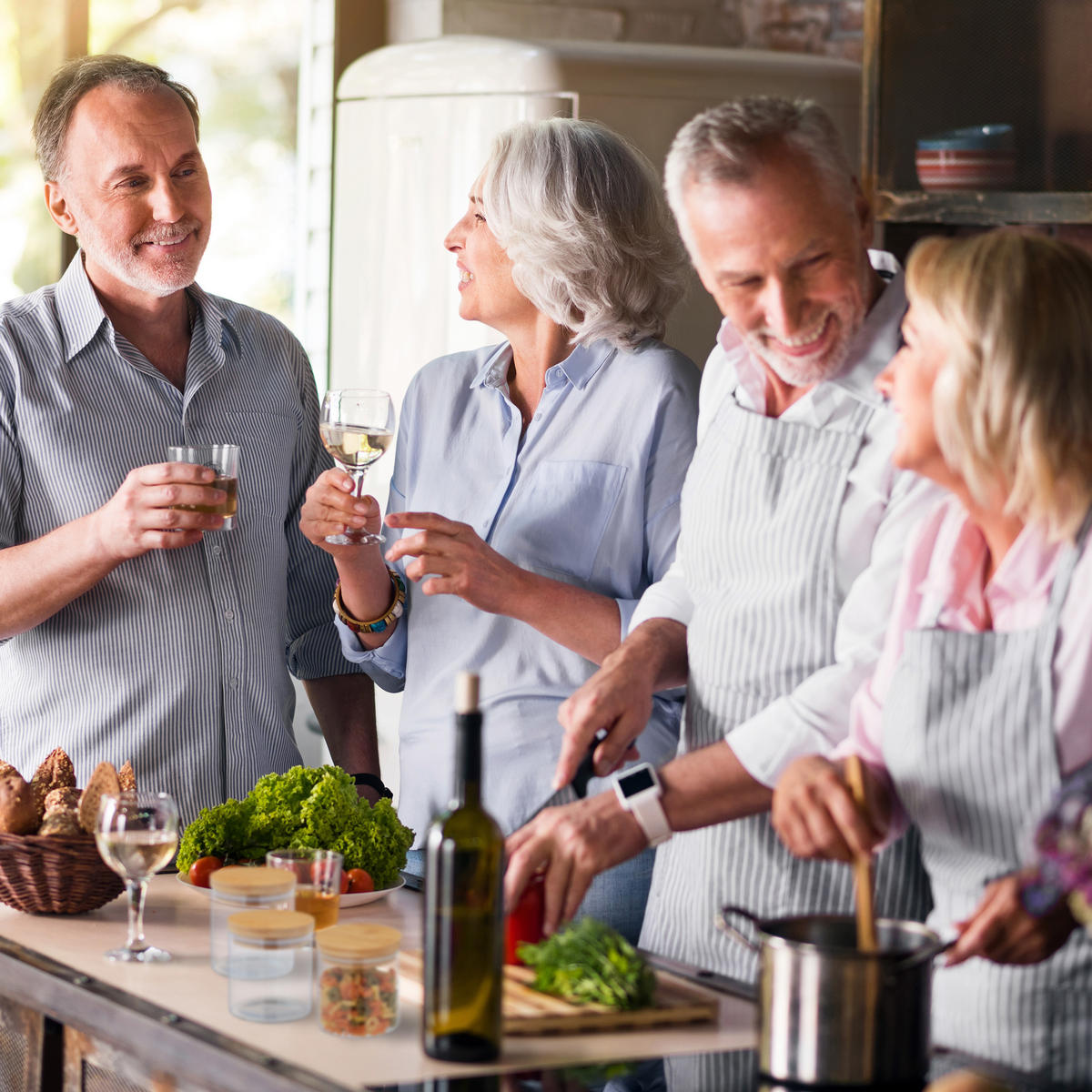 9xVORRATSGLAS - Transparent, Glas/Holz (10/10.5/10cm) - Relaxdays