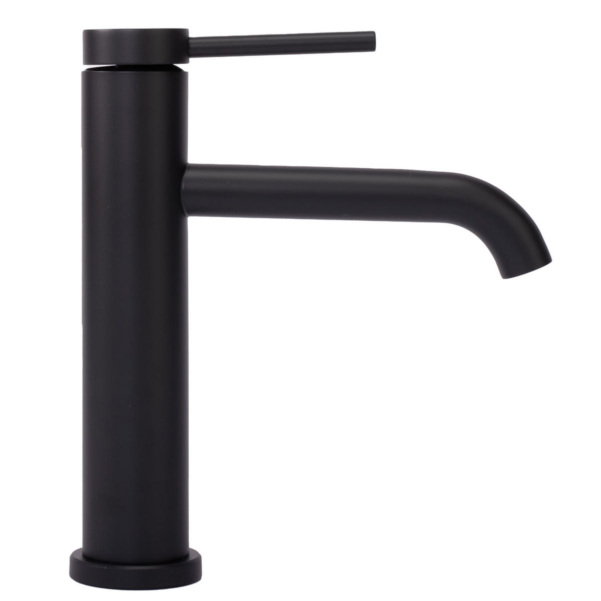 WASCHBECKENARMATUR Rea Clif Black Mat - Schwarz, Metall (4/20.5/16.5cm) - REA