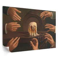 POSTER - 29x21 cm (A4) - anonim - Sieben Männerhände - Braun, Textil (29.7/21/0.1cm) - TULUP