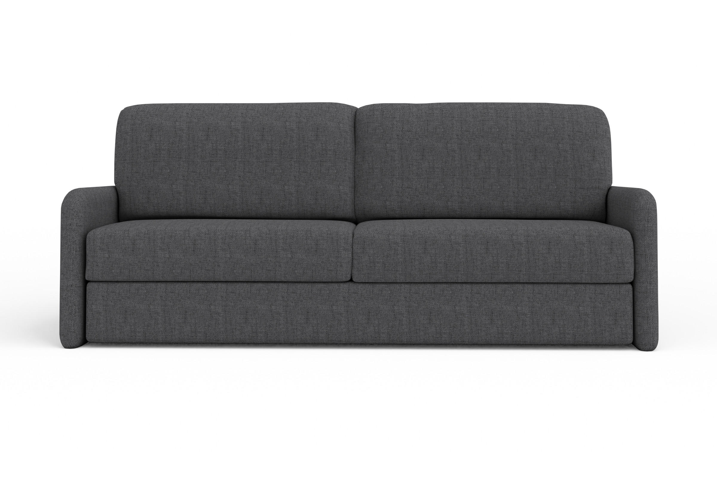 2-SITZER SOFA BIANCO 215 cm breit in Stoff Anthrazit - Anthrazit, Holzwerkstoff/Textil (215/90/92cm) - Deine Möbel 24