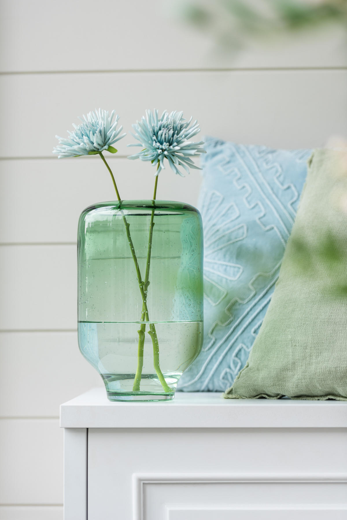 VASE NORA - Glas - Grün - L - Ø 22 cm - Grün, Glas (22/36cm) - J-Line
