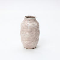 VASE,Ø 16 x H 24.5 cm - Roségold, Keramik (24.5cm) - Hometopia