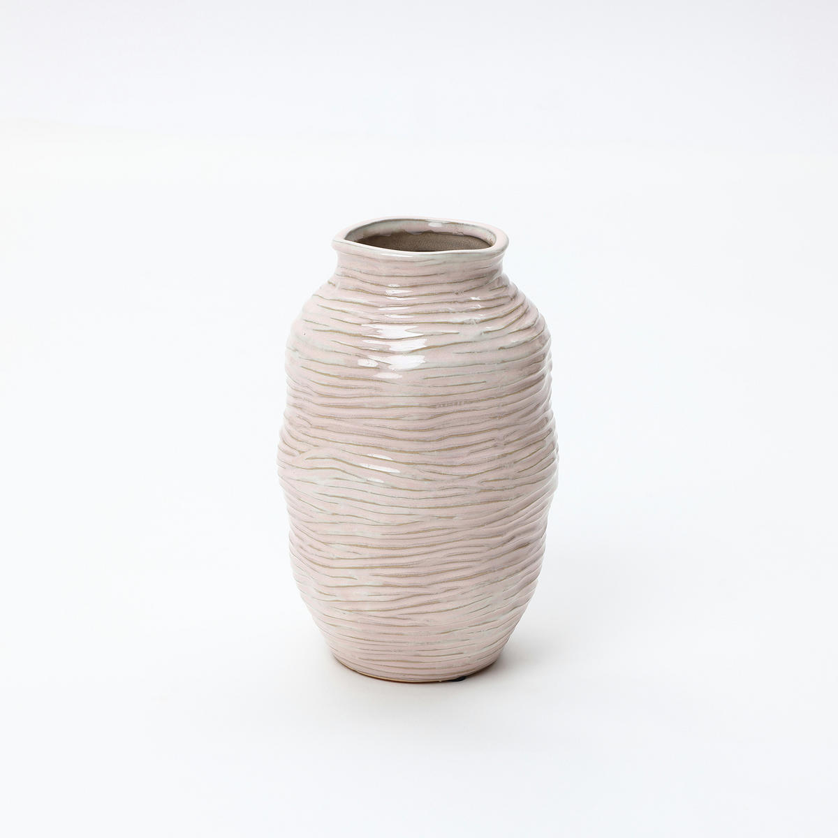 VASE,Ø 16 x H 24.5 cm - Roségold, Keramik (24.5cm) - Hometopia
