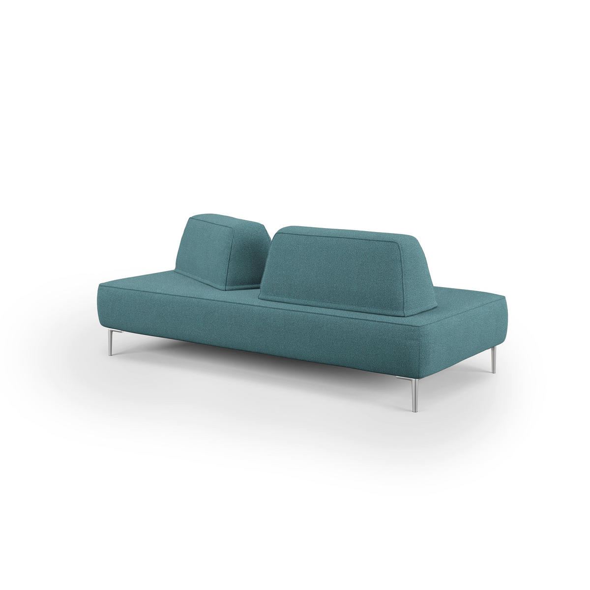 LINEARSOFA Newton - Türkis, Textil (212/42/115cm) - Divani.store