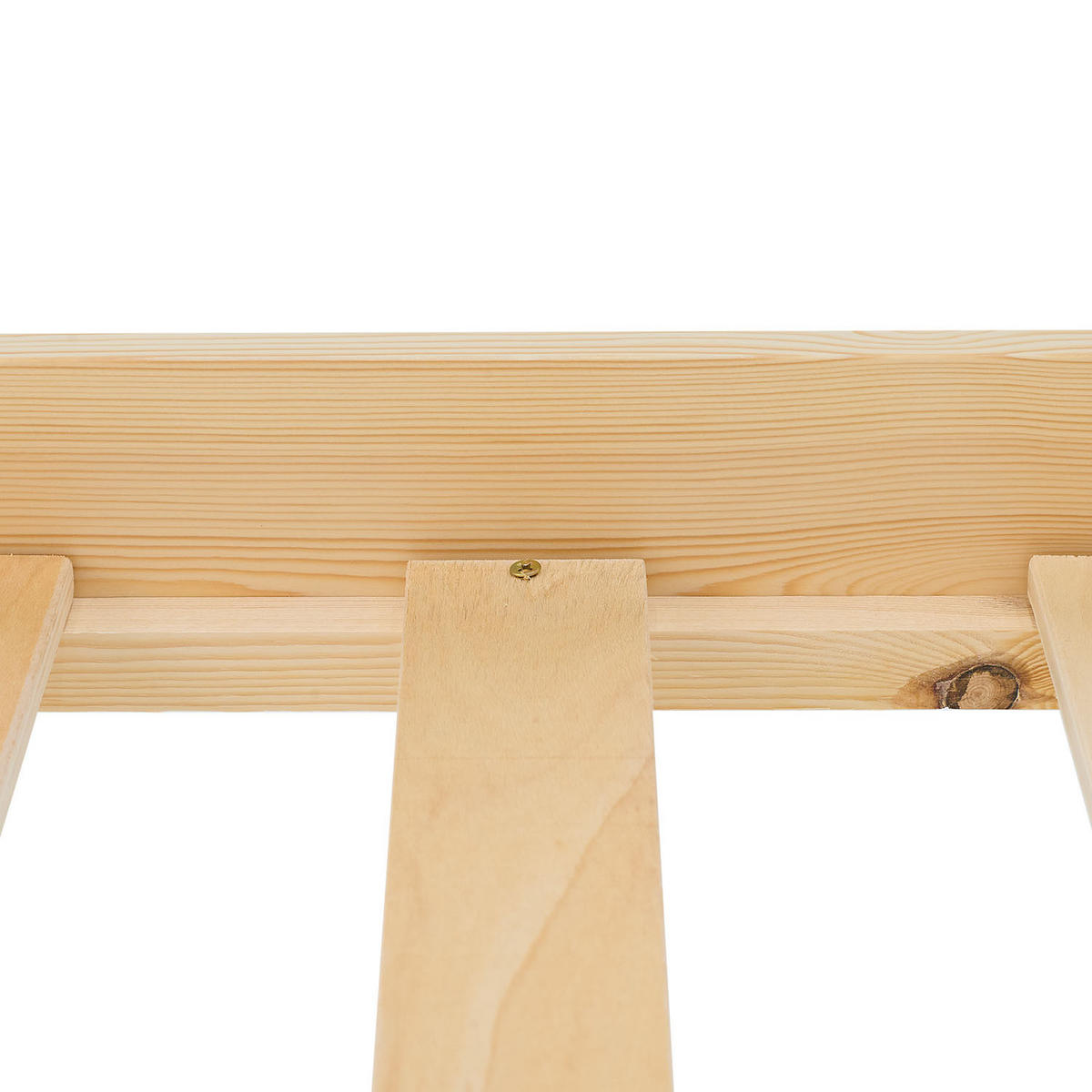 HOLZBETT Natur 90/200 cm mit Lattenrost - Braun, Holz (90/200cm) - Homestyle4u