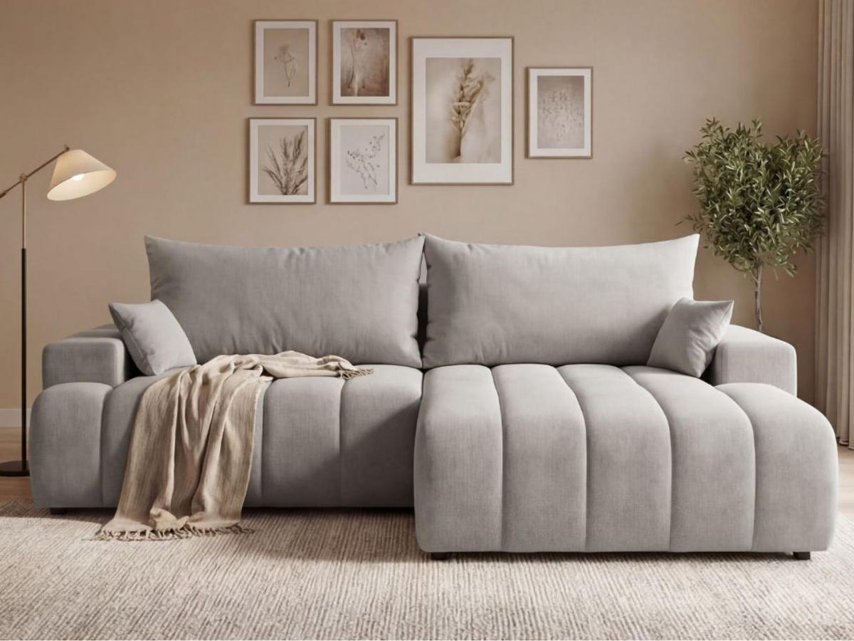 ECKSOFA Caleo Grau Rechts - Grau, Holz/Textil (270/170cm) - Graingold