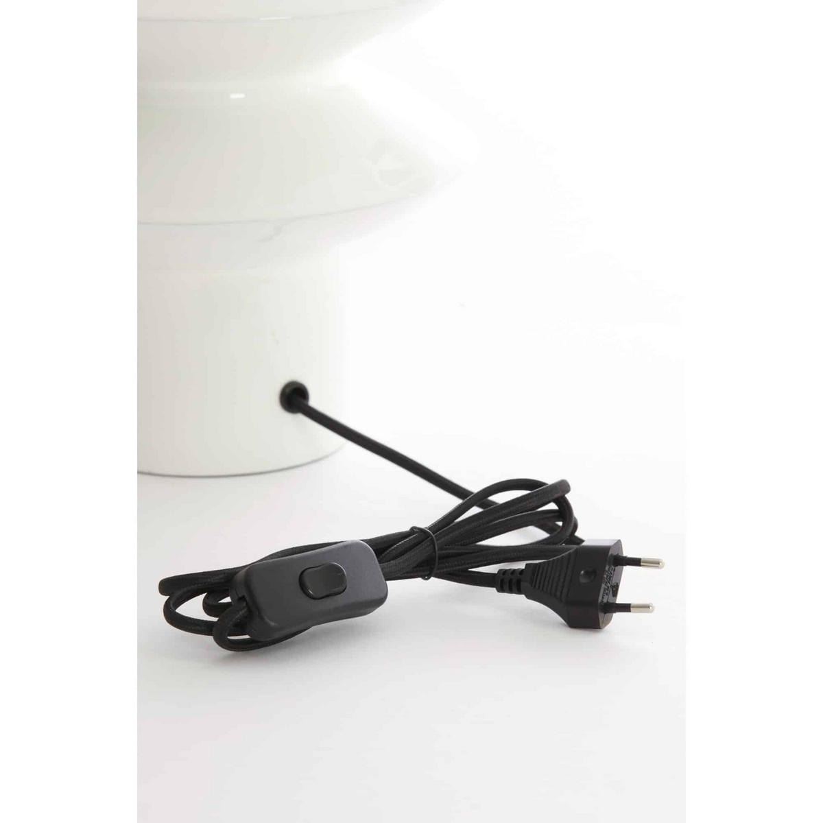 LAMPENFUSS Petch Weiß 22/22/26 cm - Weiß, Metall (22/22/26cm) - Light & Living