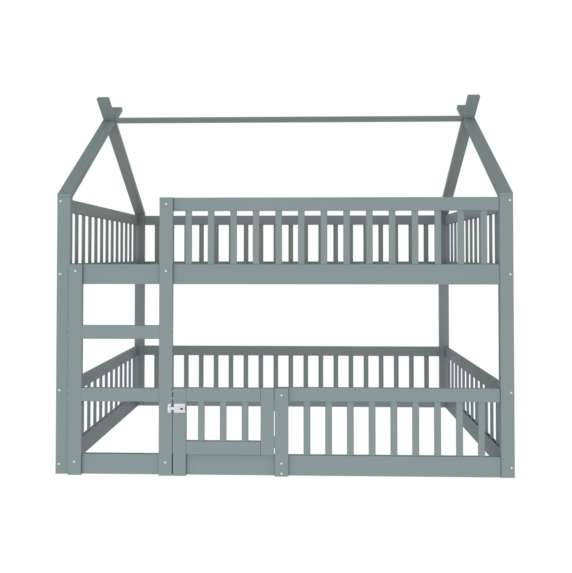 Okmyhome Etagenbett Grau 140x200 cm
