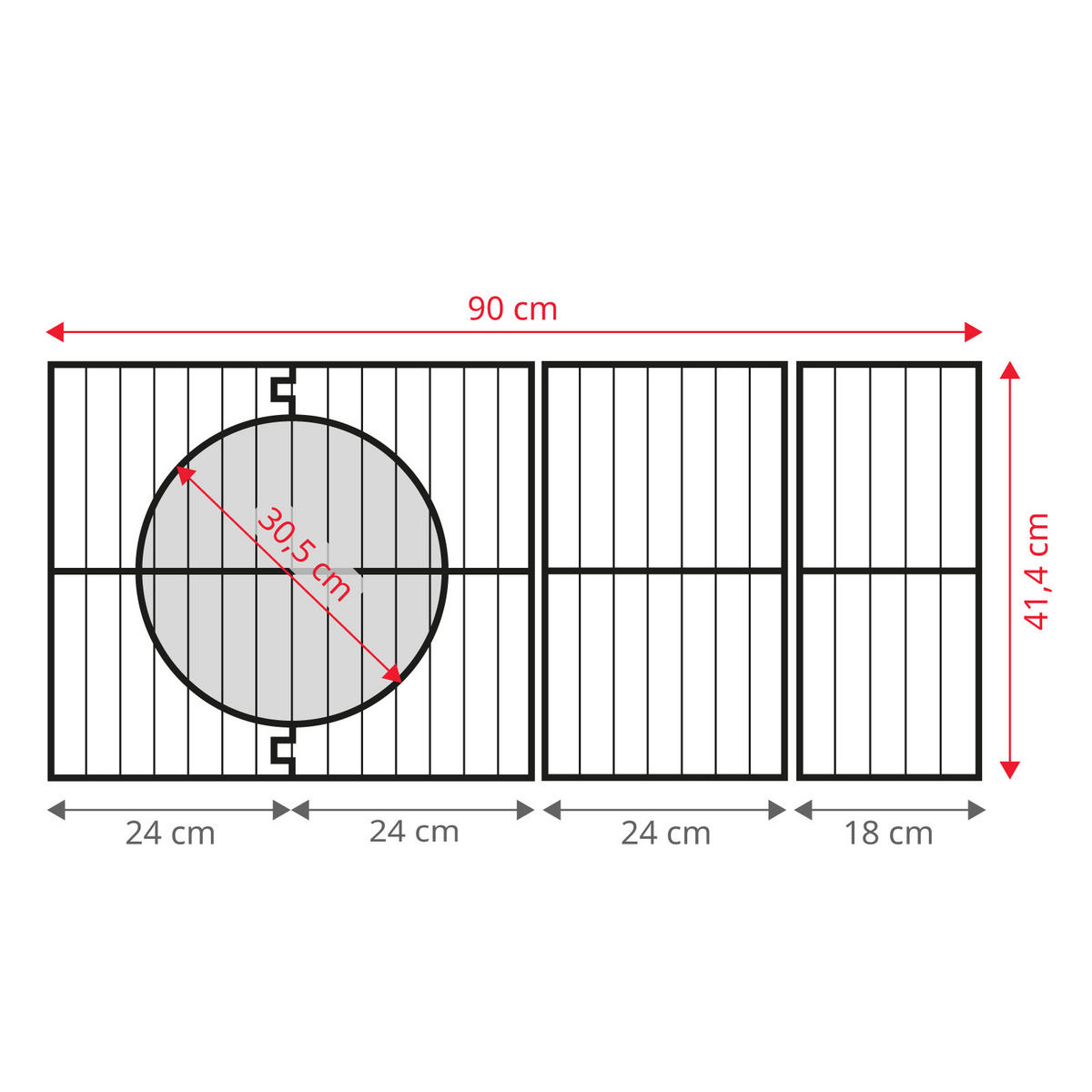 GASGRILL PLATINUM YAMARA DARK 6+2 Set - Schwarz, Metall (159/117/55cm) - TAINO