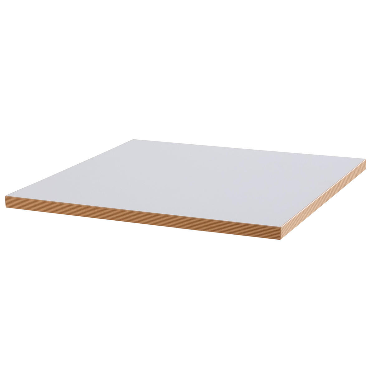 TISCHPLATTE quadratischer 60 cm, Weiß - Weiß, Holz (60/2.5/60cm) - Oviala
