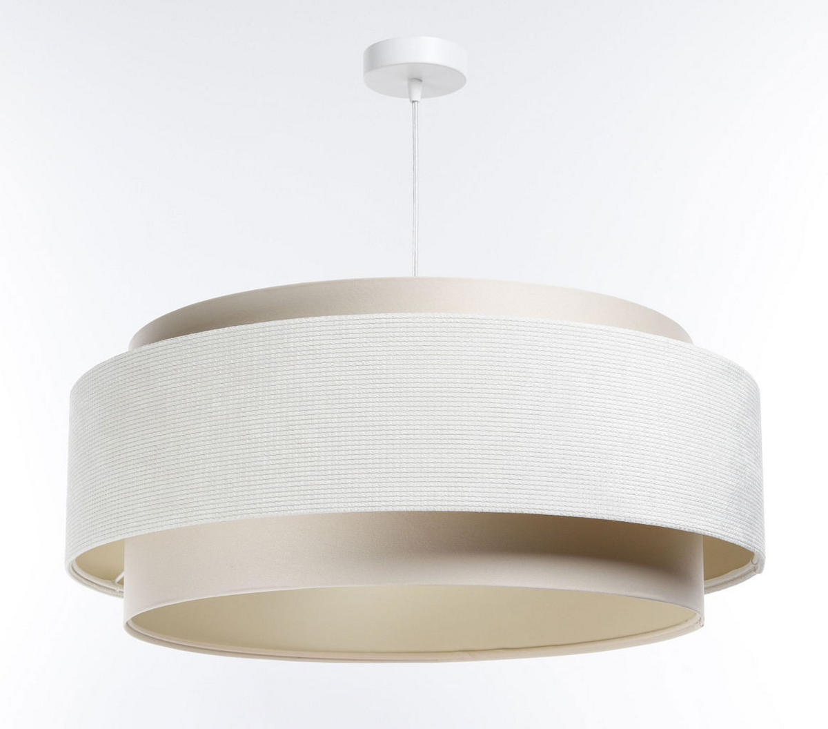HÄNGELEUCHTE Weiß 60/25 cm - Weiß, Kunststoff (60/1/25cm) - ONZENO