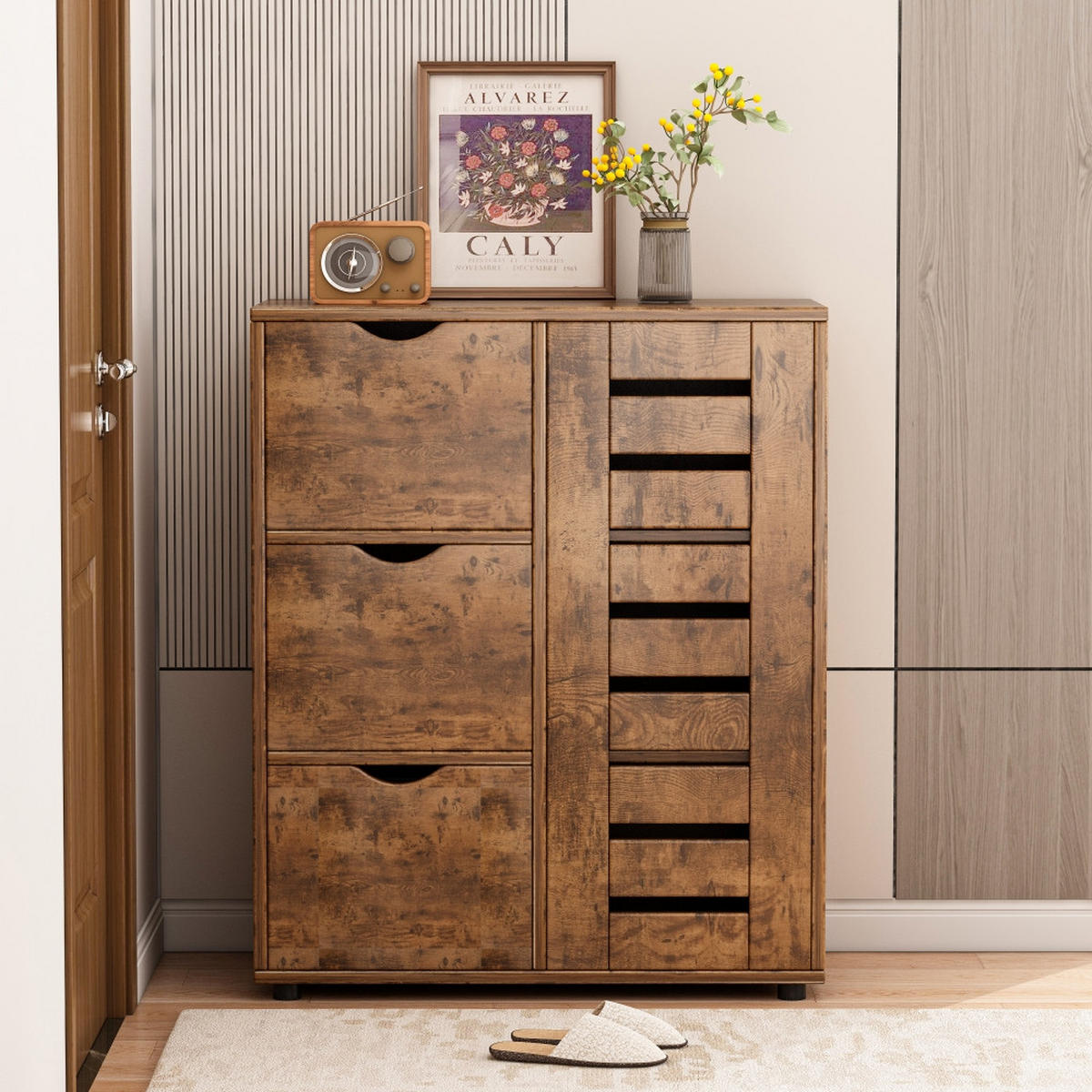 KOMMODE, braun 60/30/80cm - Braun, Holzwerkstoff (60/80/30cm)