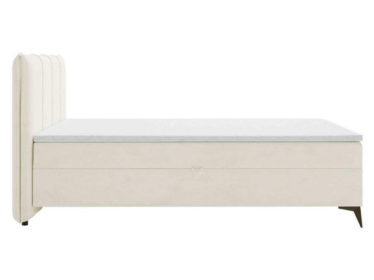 BOXBETT Eco - Creme/Schwarz, Holz/Holzwerkstoff (180/200cm) - MIRJAN24