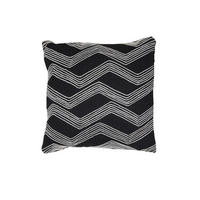 DEKOKISSEN Mackey Schwarz 45/45/10 cm - Schwarz, Textil (45/45cm) - Light & Living