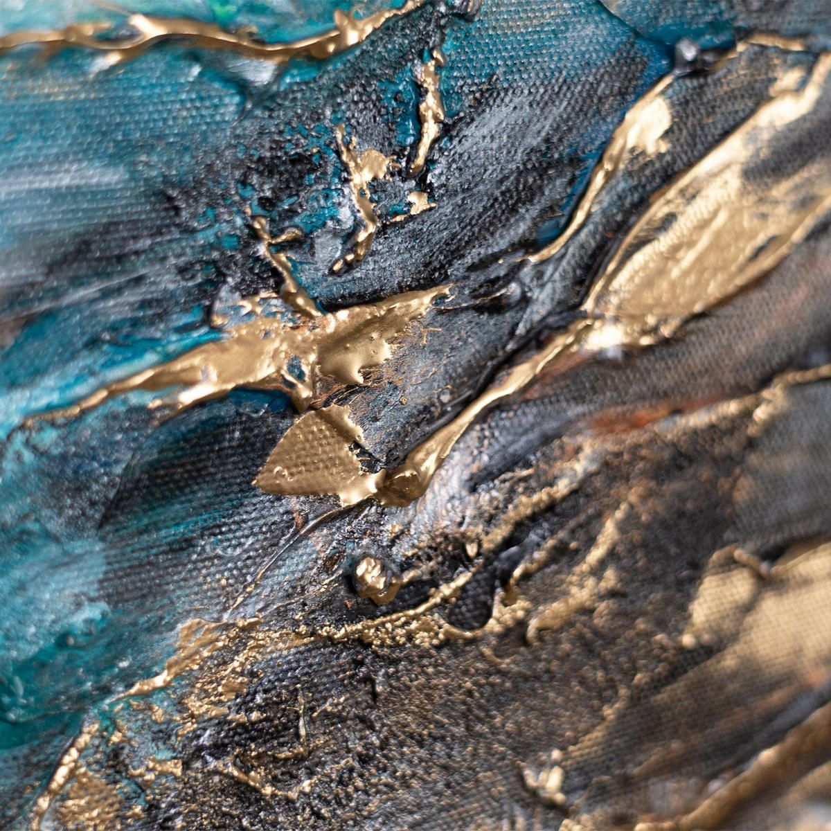 GEMÄLDE Licht des Horizonts auf Keilrahmen 115x50 cm - Multicolor, Holz (115/50cm) - YS-art gallery