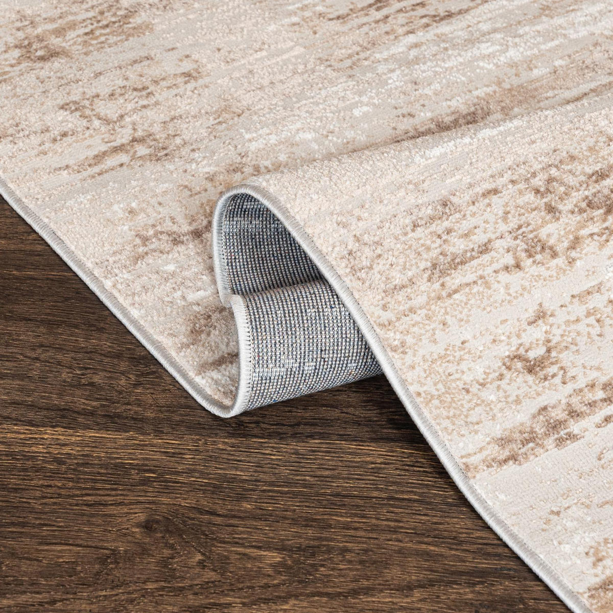 TEPPICH Beige Creme abstrakt - 160 x 230 cm - Beige/Creme, Textil (160/230cm) - Mazovia