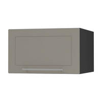 KLAPPHÄNGESCHRANK Kvantum W6B/50 Beige Matt / Schwarz Matt 50 / 59 / 36cm - Beige/Schwarz, Holz/Holzwerkstoff (50/36/59cm) - Feldmann-Wohnen