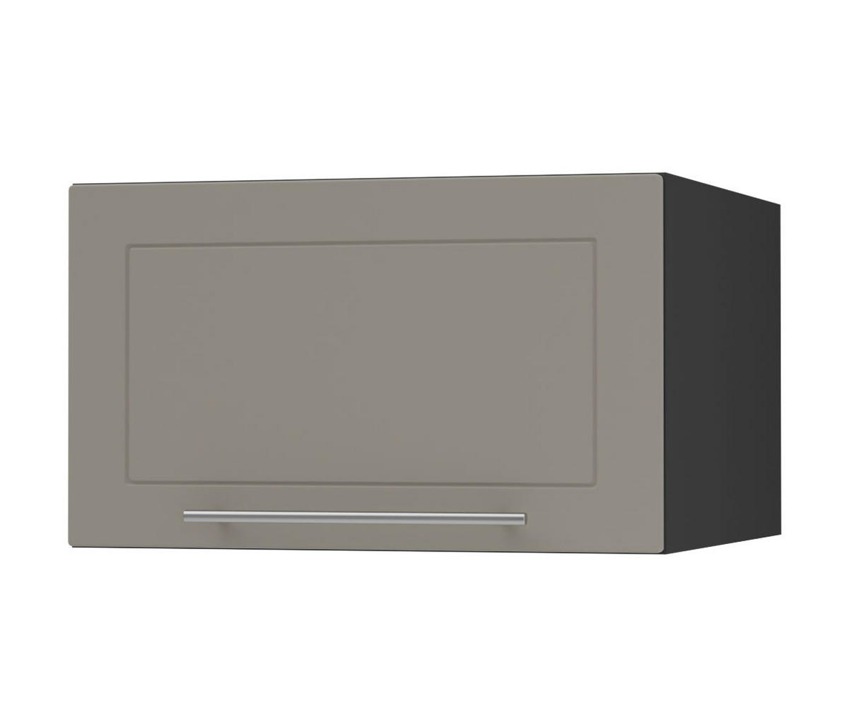 KLAPPHÄNGESCHRANK Kvantum W6B/50 Beige Matt / Schwarz Matt 50 / 59 / 36cm - Beige/Schwarz, Holz/Holzwerkstoff (50/36/59cm) - Feldmann-Wohnen