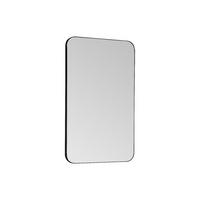 BADEZIMMERSPIEGEL rechteckig - 80 x 50 cm - Schwarzer Umriss - DEMETRIA - Schwarz, Glas (50/80/4cm) - Vente-Unique