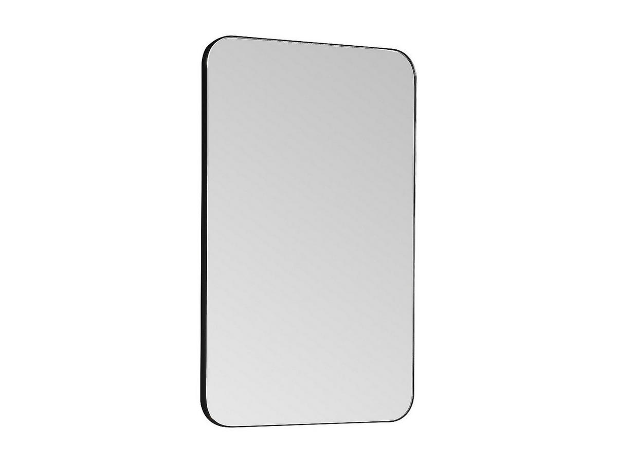 BADEZIMMERSPIEGEL rechteckig - 80 x 50 cm - Schwarzer Umriss - DEMETRIA - Schwarz, Glas (50/80/4cm) - Vente-Unique