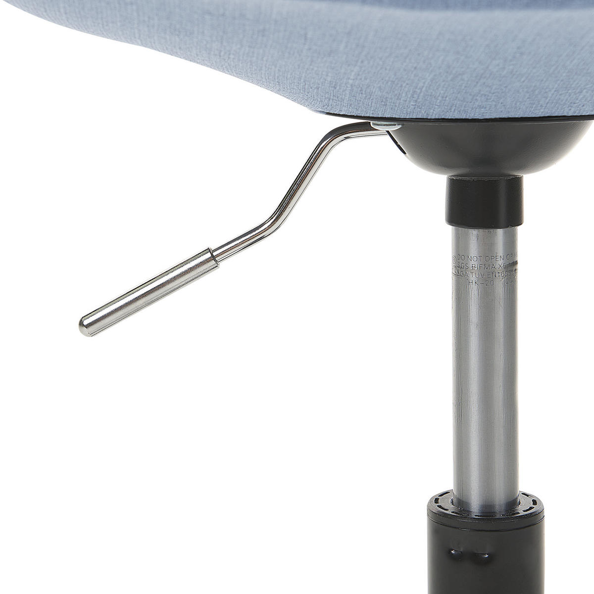 BÜRODREHSTUHL Blau Dakota - Blau, Textil/Metall (60/79/60cm) - Beliani