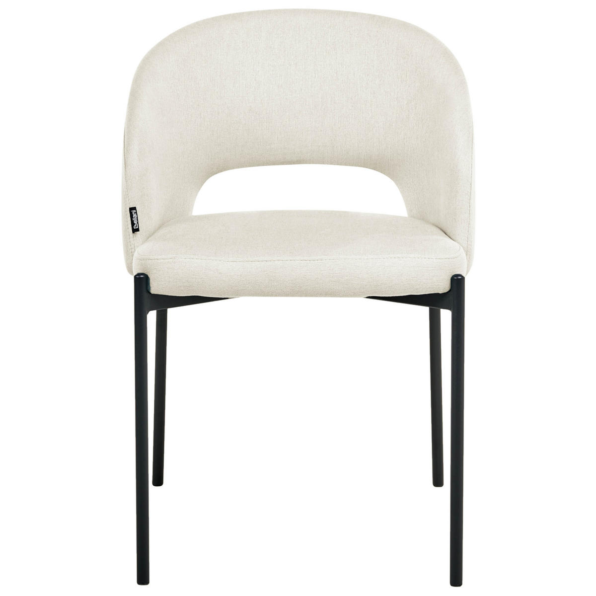 JÍDELNÍ ŽIDLE sada 2 ks Látka Světle béžová Penny - béžová, textil (46/76/50cm) - Beliani