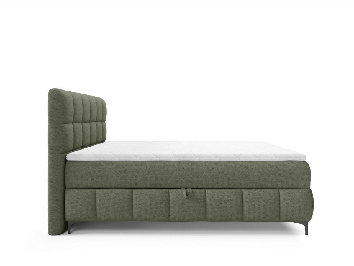 BOXBETT Sophie In Aragon - Grün, Holzwerkstoff/Textil (160/200cm) - Fun Möbel