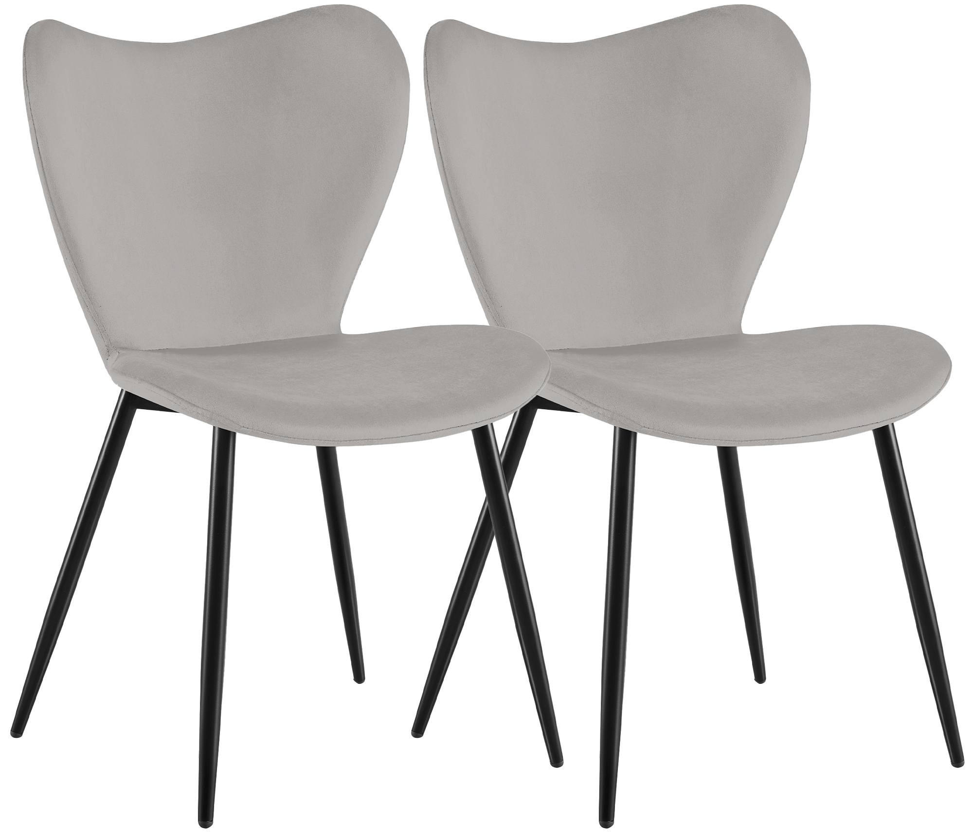 furnicato Esszimmerstühle Grau 50x80x58 cm
