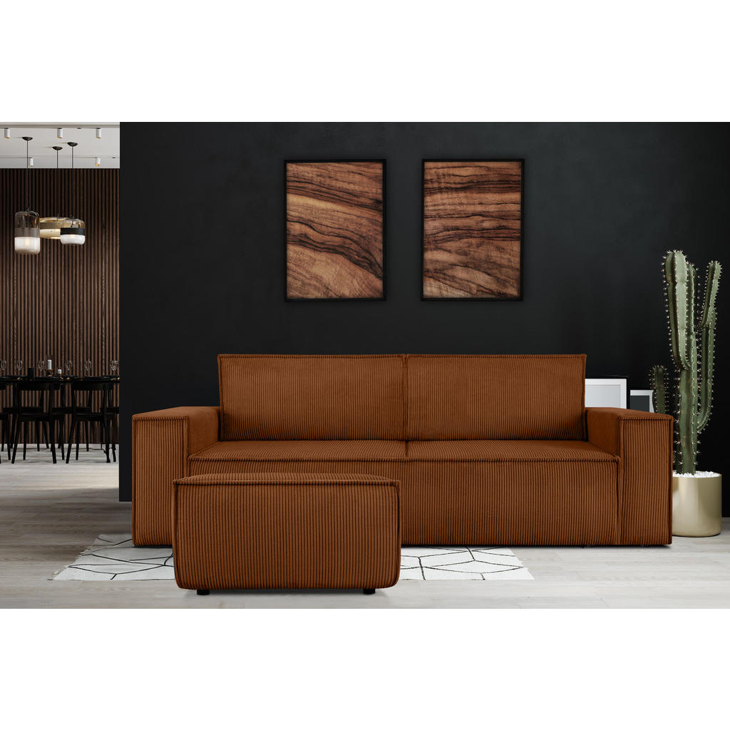 Thumbnail - Konsimo® Sitzpouf, Rot, Textil, 83x45x83 cm, FSC 100%, Hergestellt in Europa, Wohnzimmer, Hocker, Poufs