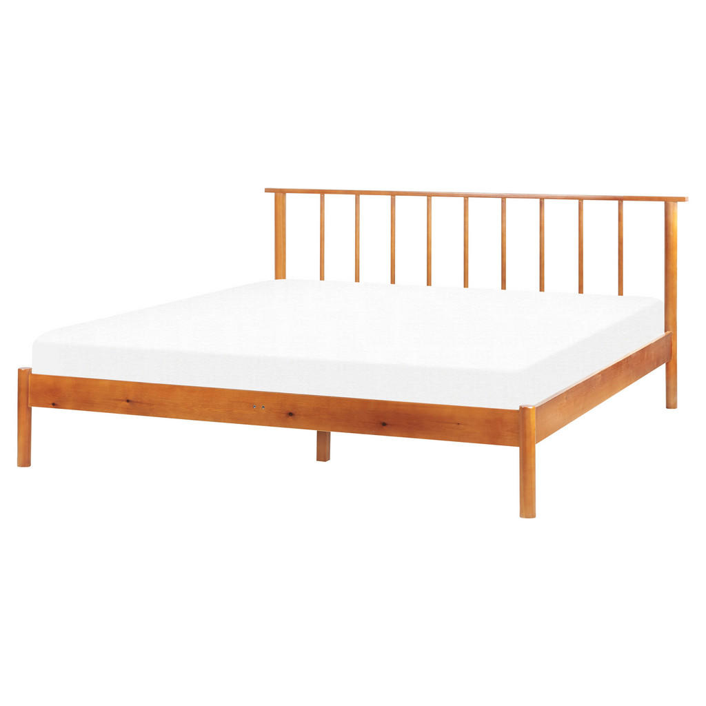 PAT DIN LEMN 160/200cm nuanță deschisă de lemn Barret