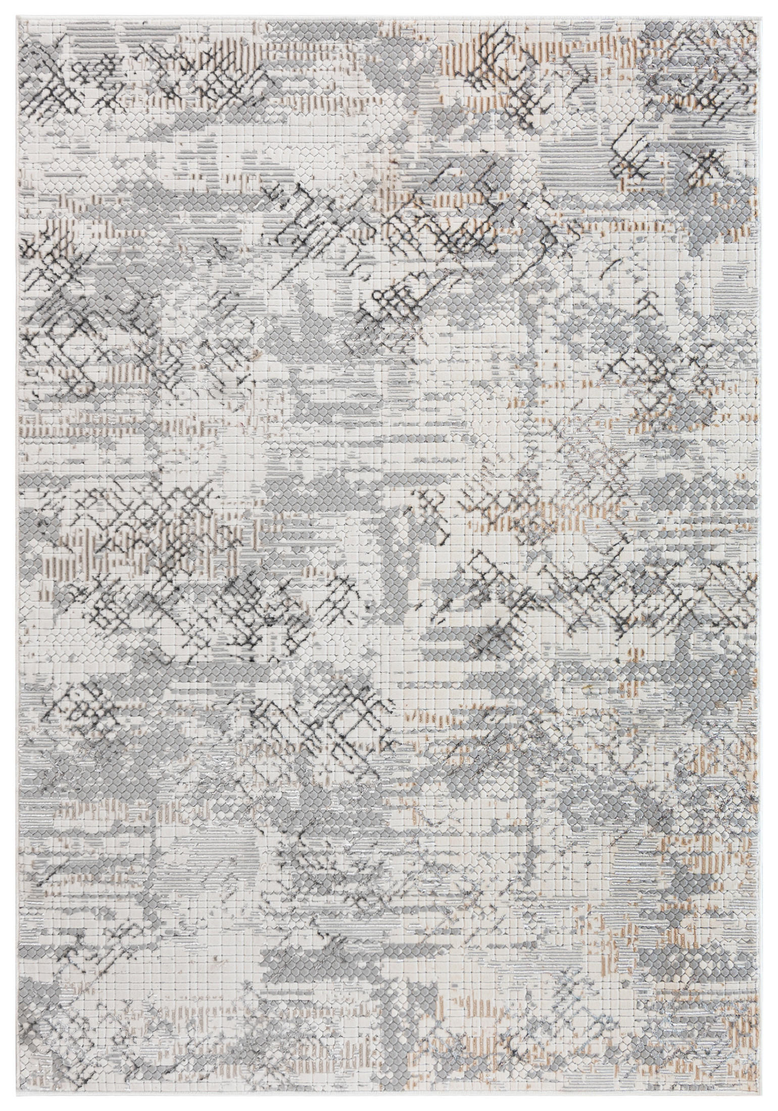MAZOVIA TEPPICH UD30A - Braun, Grün - 140 x 200 cm - Braun/Grün, Textil (140/200cm) - Mazovia