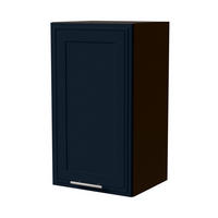 HÄNGESCHRANK Salo W2/40 Lava / Indigo Matt 40 / 32,5 / 72cm - Dunkelgrau/Dunkelblau, Holz/Holzwerkstoff (40/72/32.5cm) - Feldmann-Wohnen