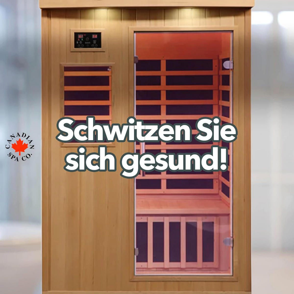 SAUNA Tremblant Infrarotkabine - Hellbraun, Holz (127/195/105cm)